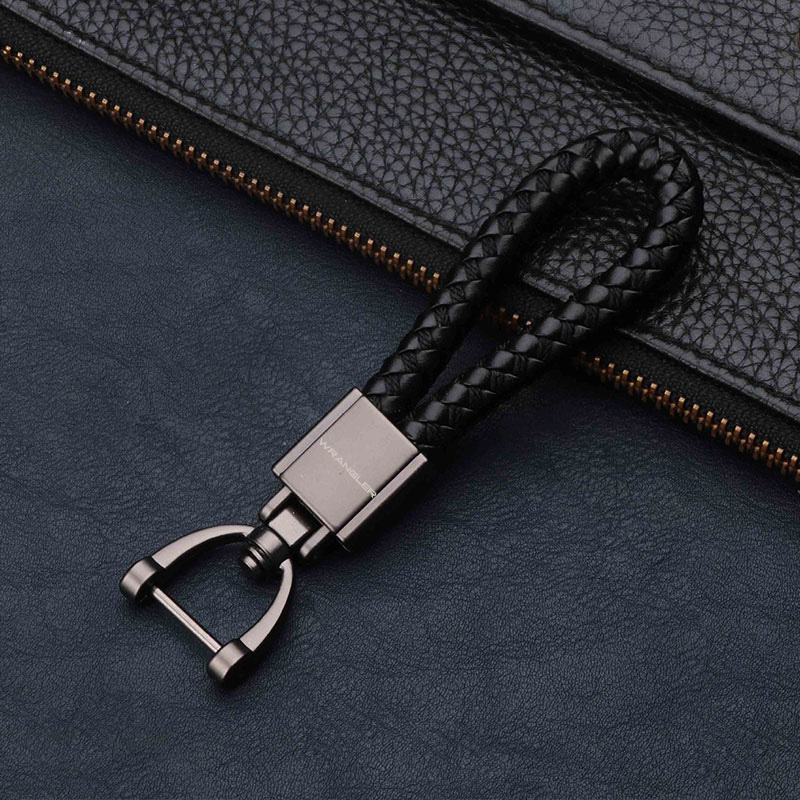 Women'S Jeep Accessories - Genuine Leather Lanyard Keychain Men Women