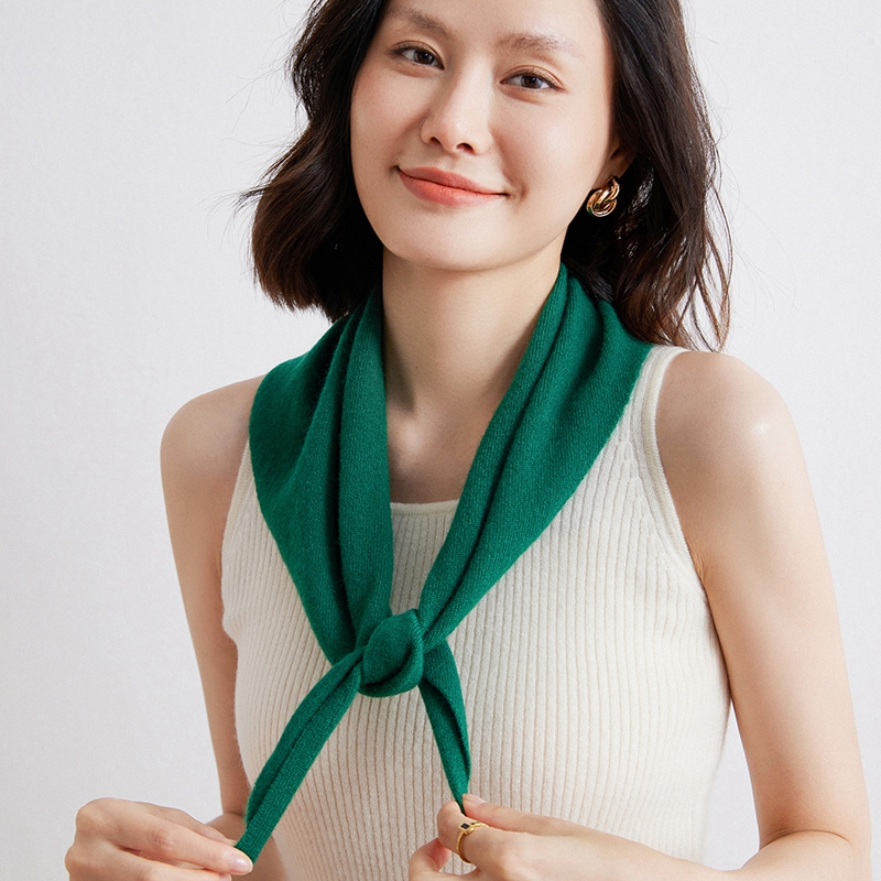 Women'S Winter Accessories Set - Women 100% Goat Cashmere Triangle Scarf