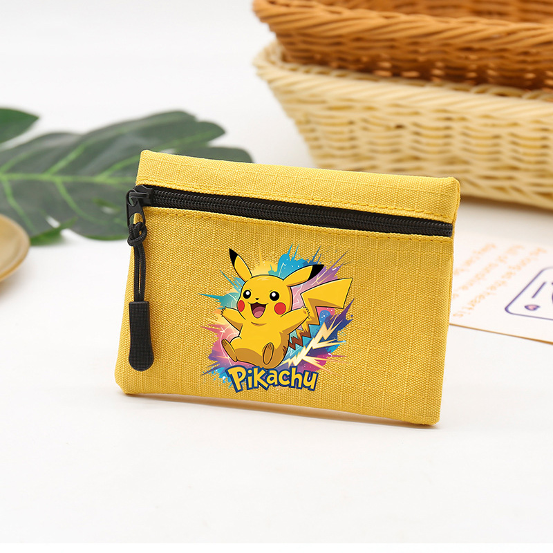 Women'S Accessories Wallet - Anime Pokemons Coin Purse Cute Square