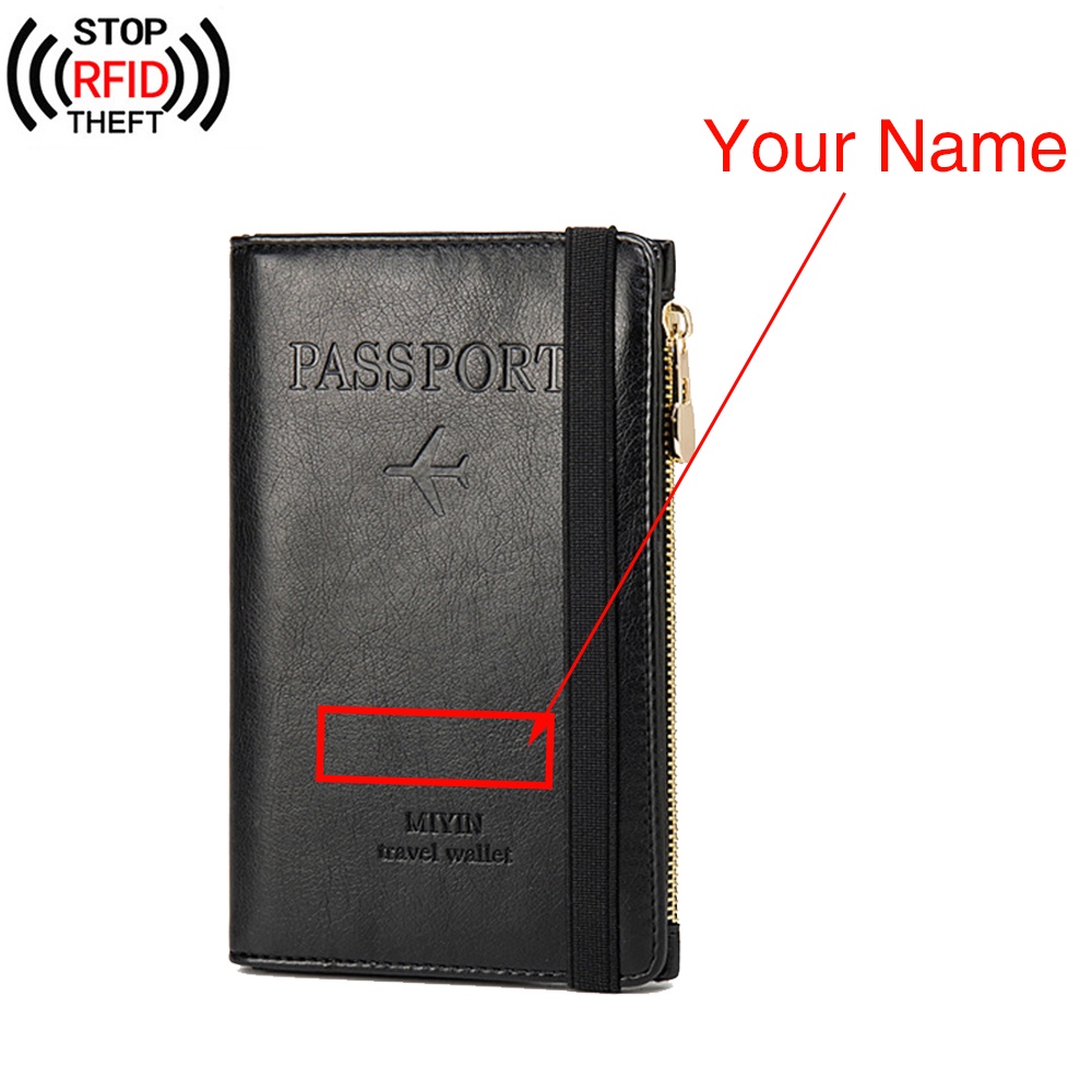 Women'S Accessories Wallet - Customized Text Women Men Business Vintage