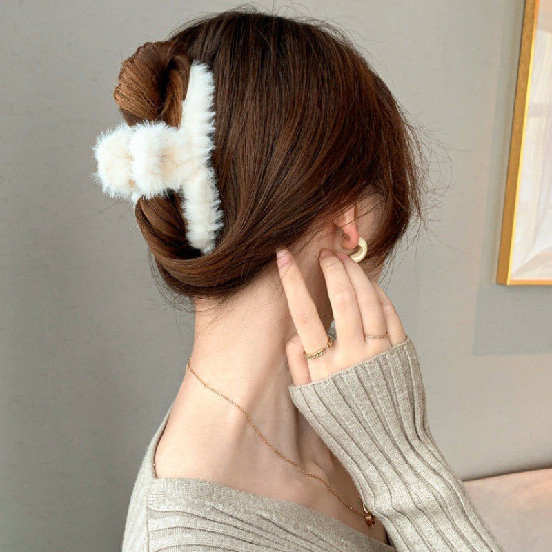 Fluffy Plush Faux Fur Big Crab - огляд і ціна Women'S Winter Accessories Set