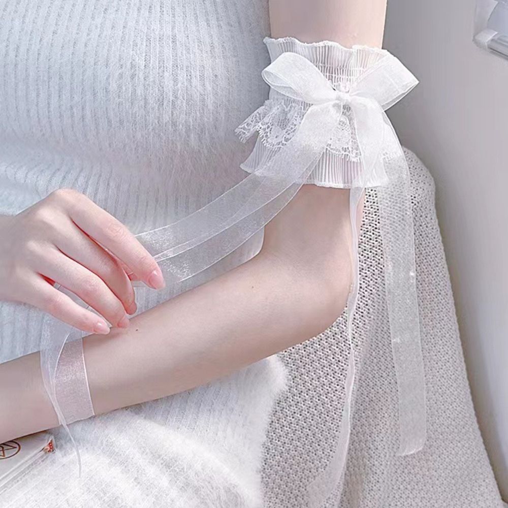Fashion Lace Lolita Arm Sleeve - огляд і ціна Women'S Winter Accessories Set