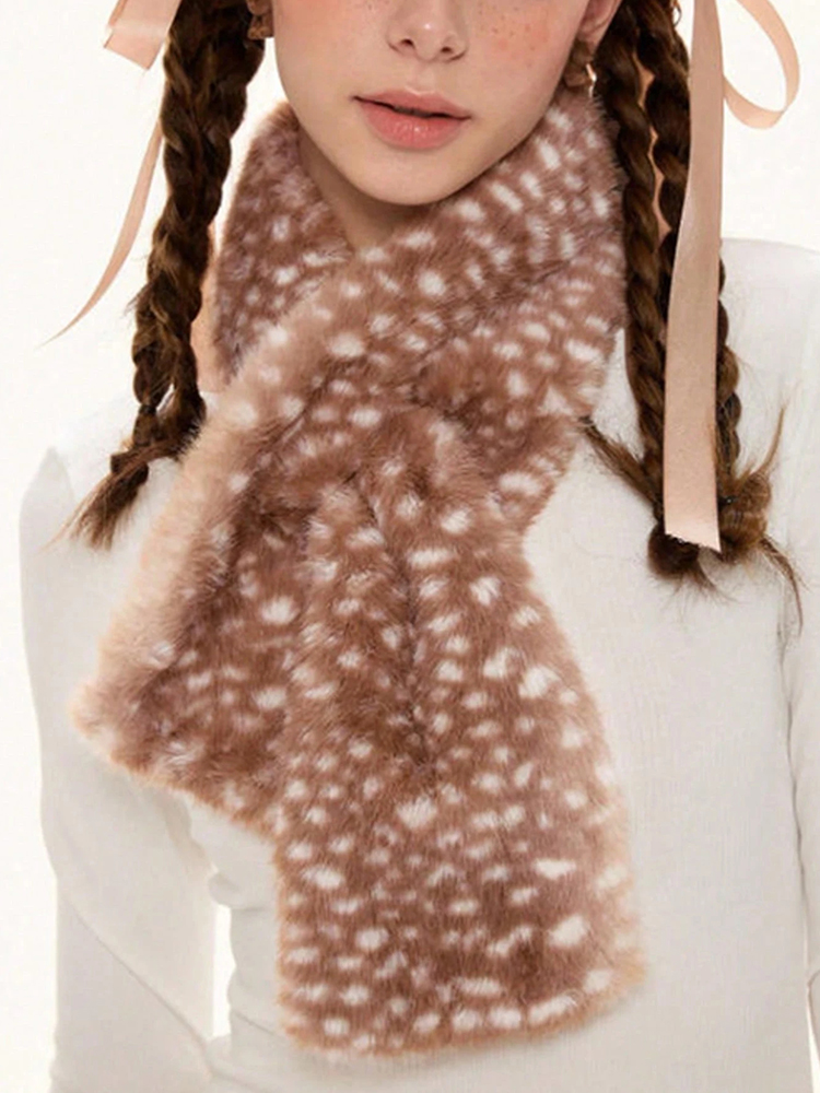 Winter Harajuku Elk Plush Scar - огляд і ціна Women'S Winter Accessories Set