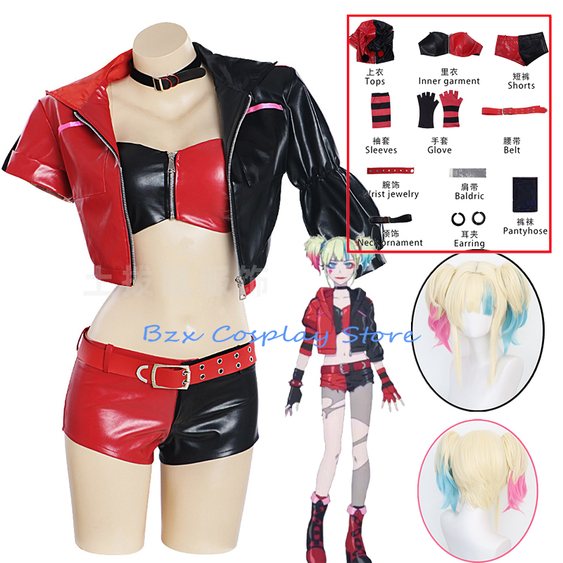 Movie Joke Harley Cosplay Anim - огляд і ціна Women'S Harley Quinn Accessories