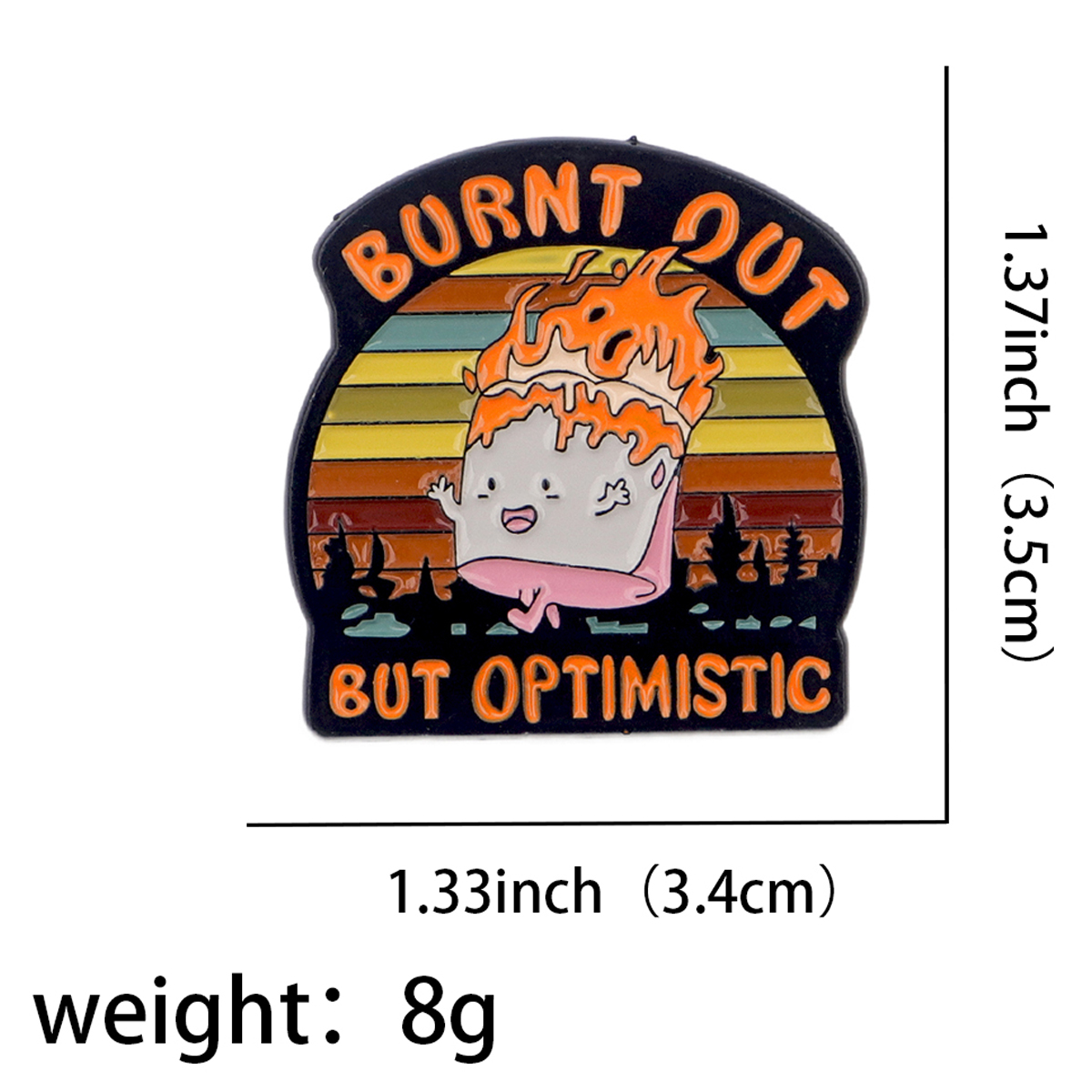 Fire Badges Enamel Pin Brooche - огляд і ціна Women Accessories Picture