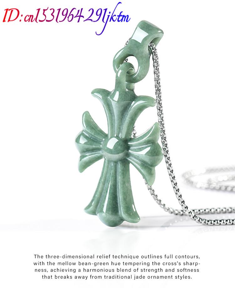 Natural Burmese Jadeite Cross  - огляд і ціна Women'S Accessories And Jewelry