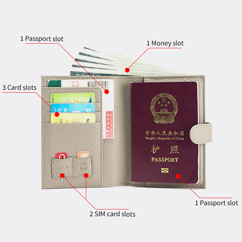 Genuine Cow Leather Passport H - огляд і ціна Women'S Accessories Wallet