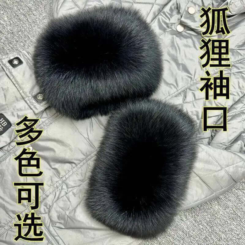 Ladies fox fur Arm Warmers Set - огляд і ціна Women'S Winter Accessories Set