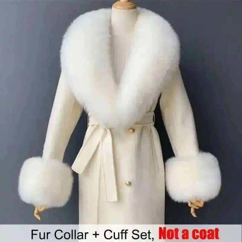 Real Fur Collar And Cuffs Set  - огляд і ціна Women'S Winter Accessories Set