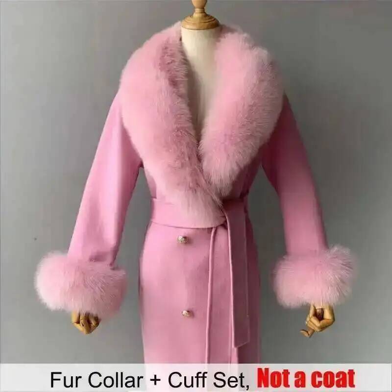 Real Fur Collar And Cuffs Set  - огляд і ціна Women'S Winter Accessories Set