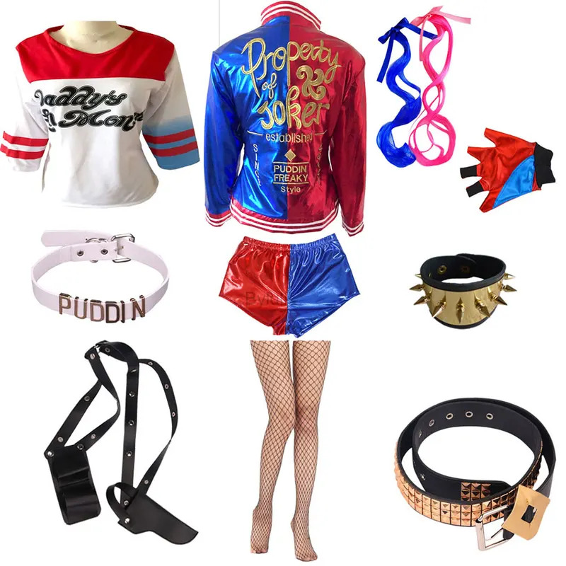 Anime Cosplay Girls Women Quin - огляд і ціна Women'S Harley Quinn Accessories