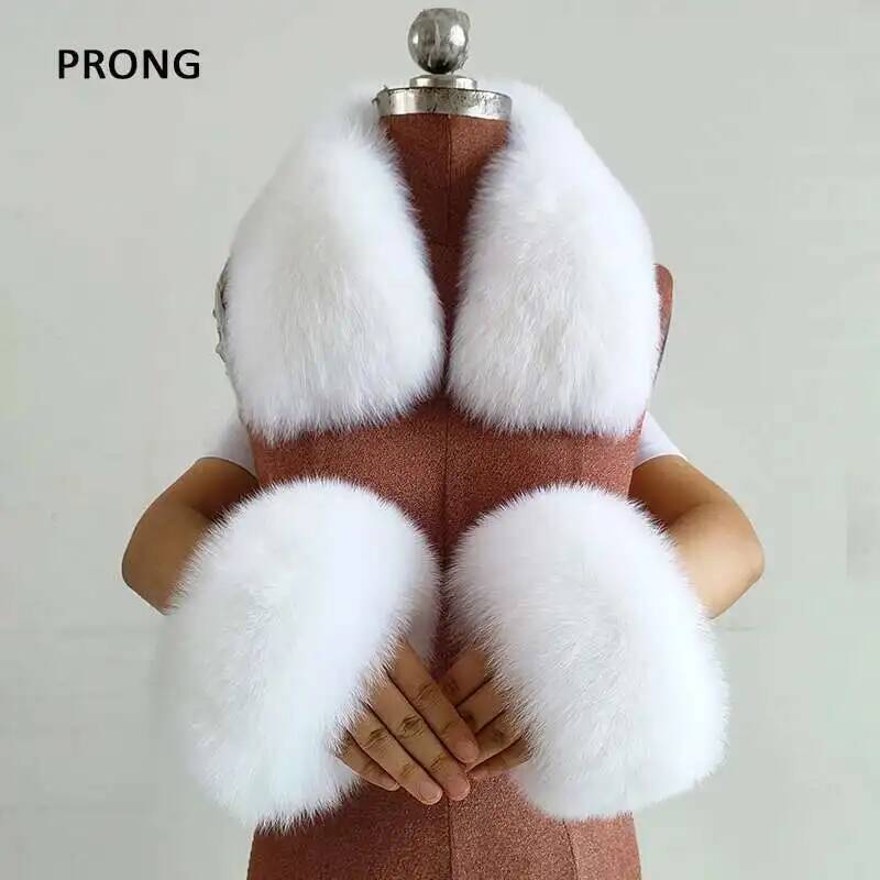 Winter Real Fur Collar And Cuf - огляд і ціна Women'S Winter Accessories Set
